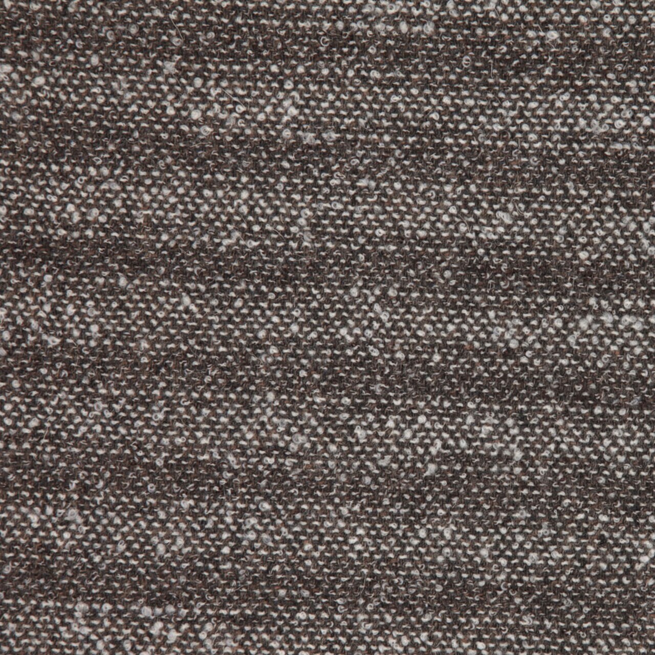1 Yard Famous NYC Designer Italian Heathered Brown Ticking Stripes Wool Boucle